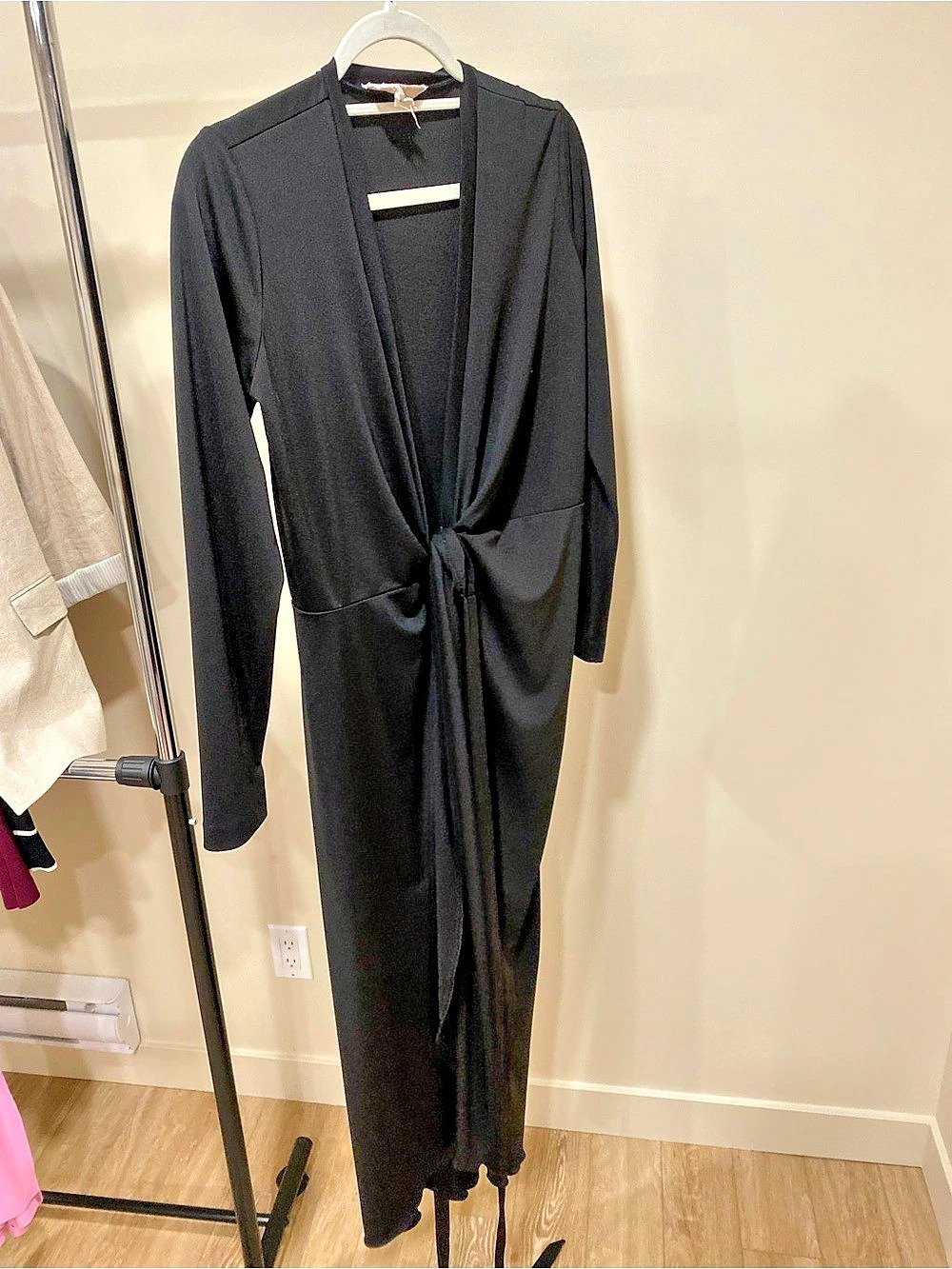 Artelier Nicole Miller Black Maxi Dress Size Small